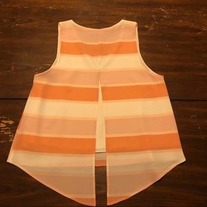 Sleeveless Tank Coral Pink Cream